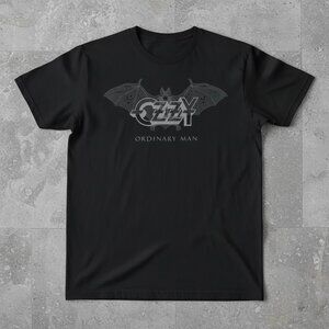 Ozzy Osbourne “Ordinary Man” T-Shirt – Dark Bat Graphic Rock Tee – Unisex Black